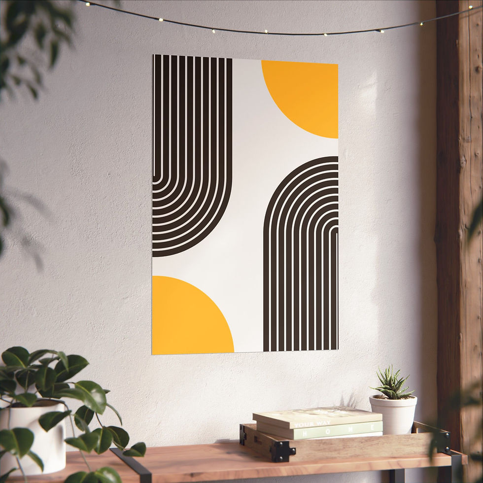 Thumbnail: Modern Geometric 10 Matte Poster - San Diego Padres - Home