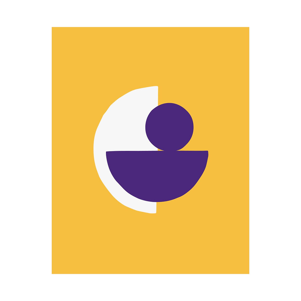 Thumbnail: Modern Geometric 31 Matte Poster - Minnesota Vikings - Alt