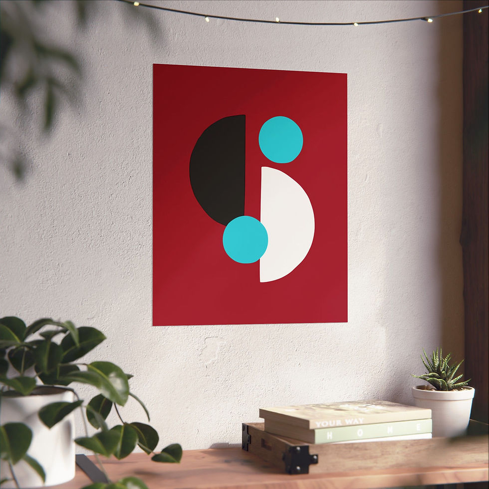 Thumbnail: Geometric 29 Matte Poster - Arizona Diamondbacks - Alt