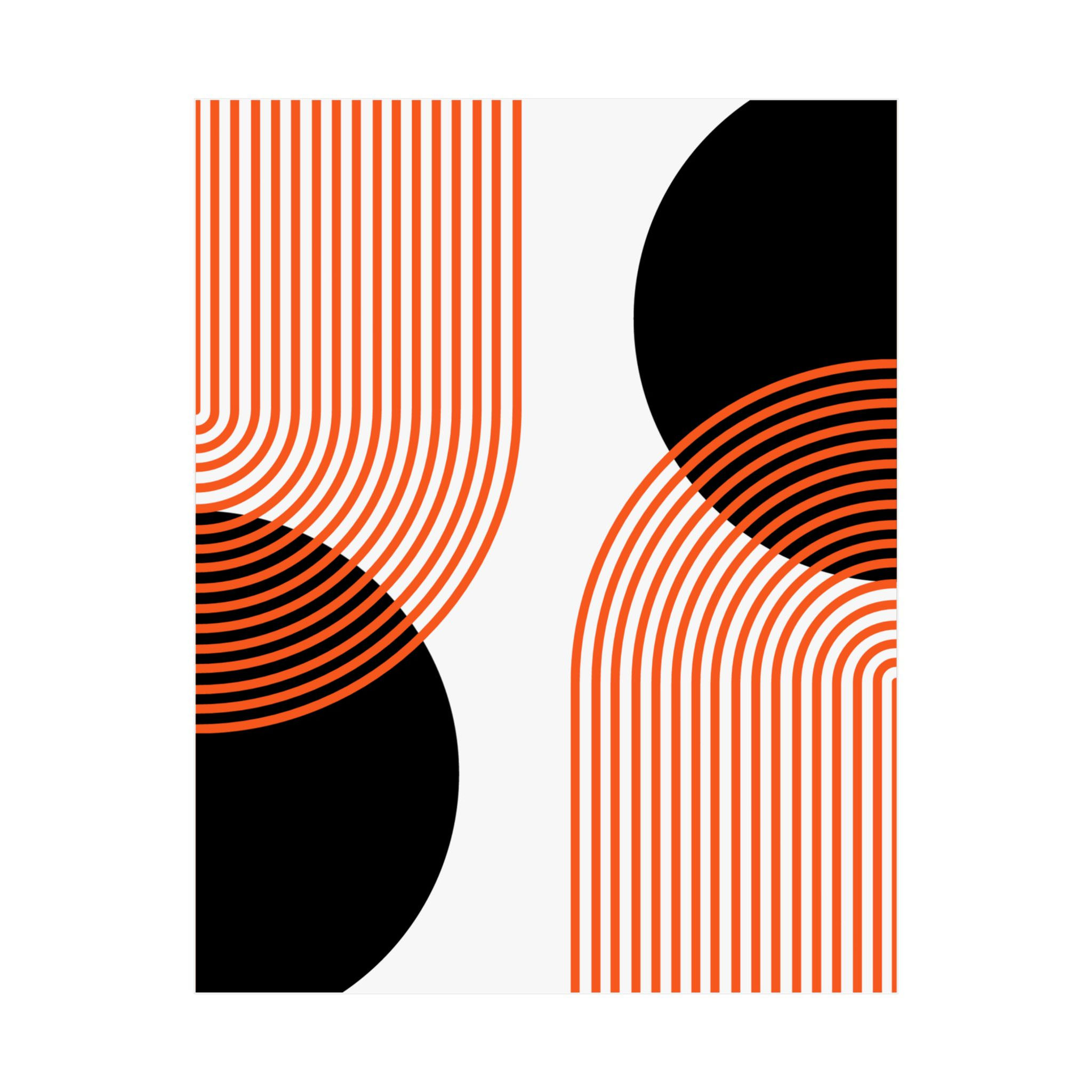 Modern Geometric 25 Matte Poster - San Francisco Giants - Home