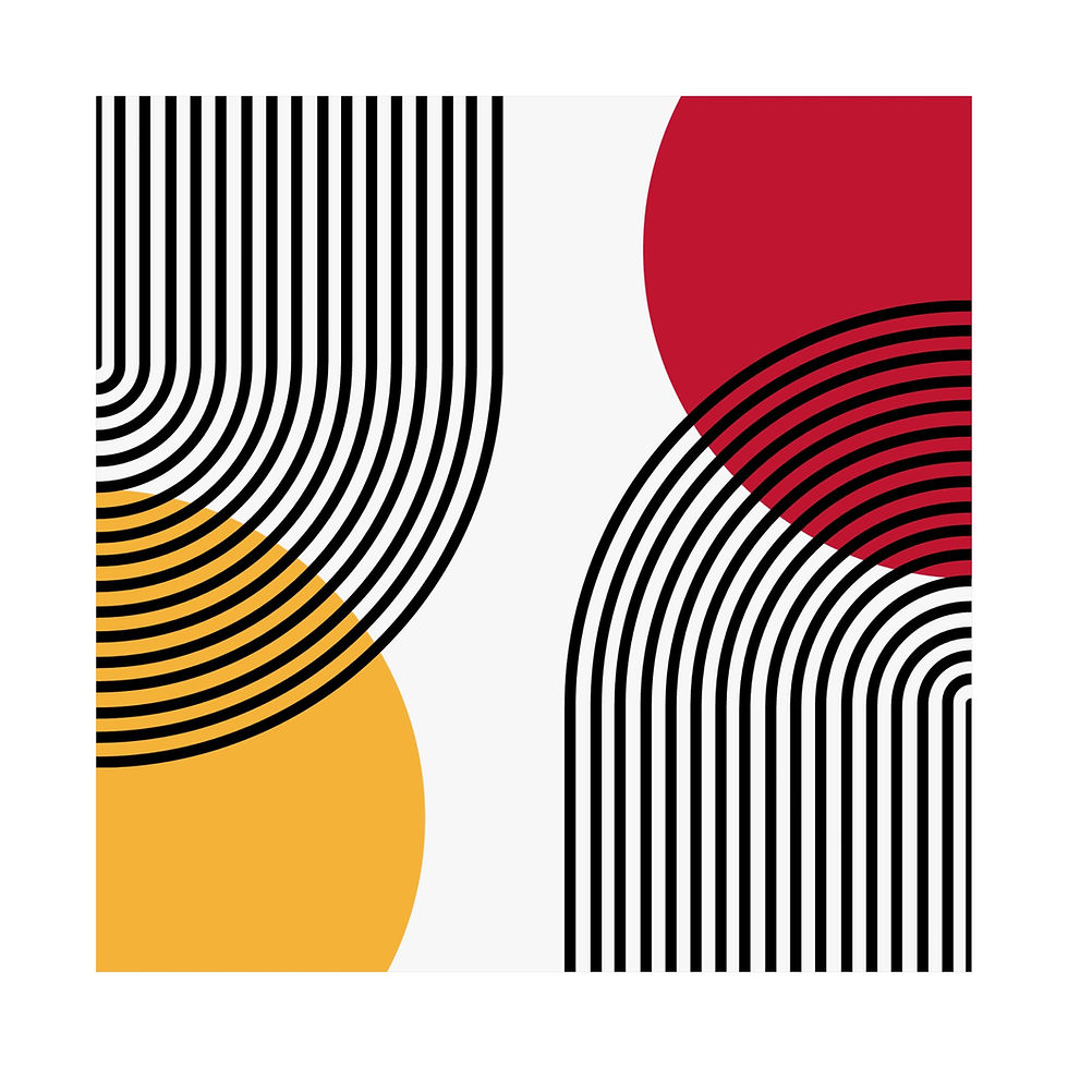 Thumbnail: Modern Geometric 25 Matte Poster - Atlanta Hawks - Home