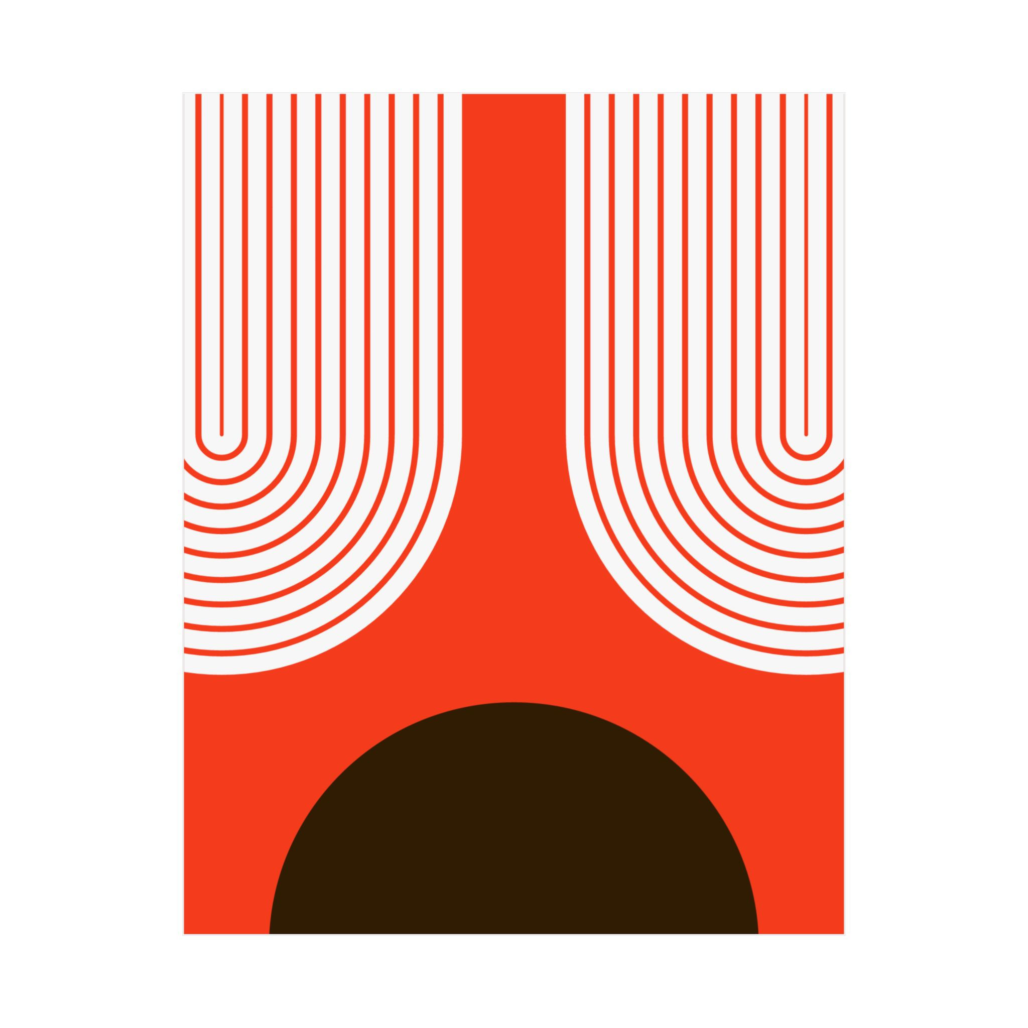 Geometric 11 Matte Poster - Cleveland Browns - Alt