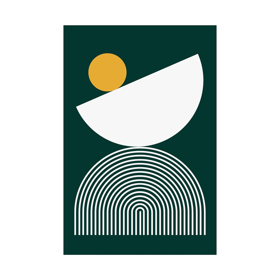 Thumbnail: Modern Geometric 26 Matte Poster - Oakland A's - Away