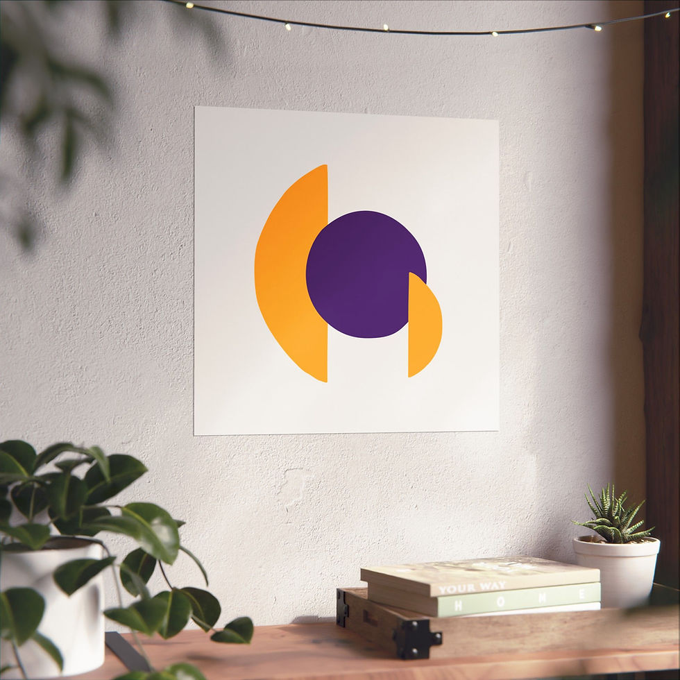 Thumbnail: Modern Geometric 30 Matte Poster - Los Angeles Lakers - Home