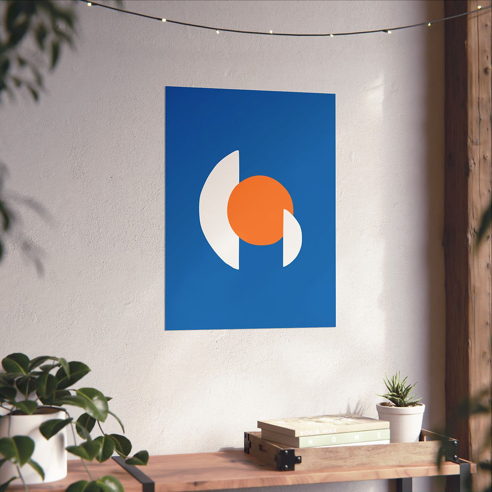 Thumbnail: Modern Geometric 30 Matte Poster - New York Knicks - Away