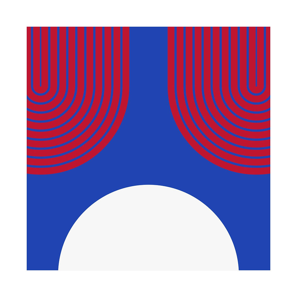 Thumbnail: Geometric 11 Matte Poster - Detroit Pistons - Away
