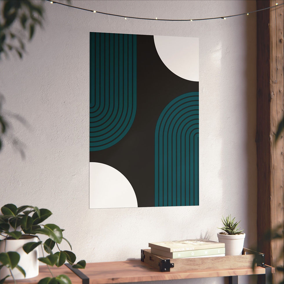 Thumbnail: Modern Geometric - 10 - Matte Poster - Philadelphia Eagles - Alt