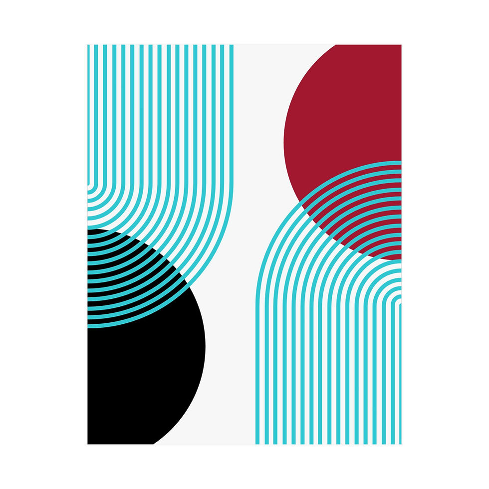 Geometric 25 Matte Poster - Arizona Diamondbacks - Home