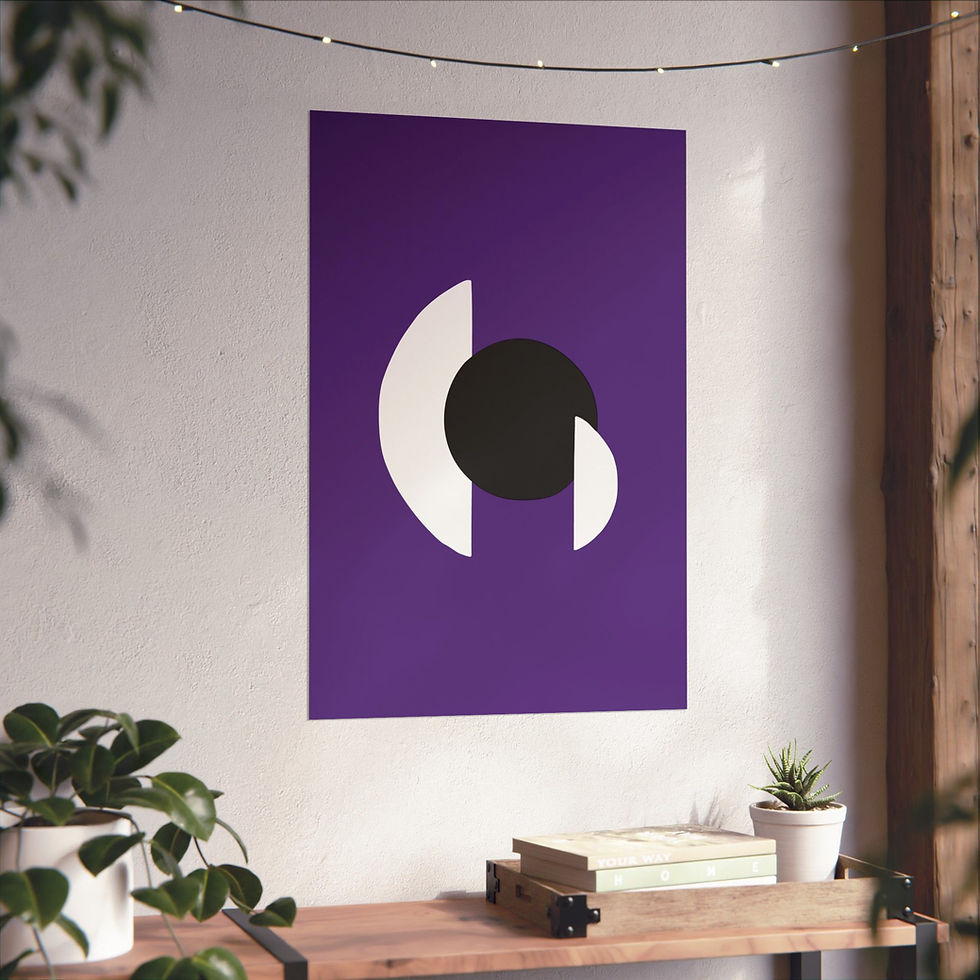 Thumbnail: Geometric 30 Matte Poster - Sacramento Kings - Alt