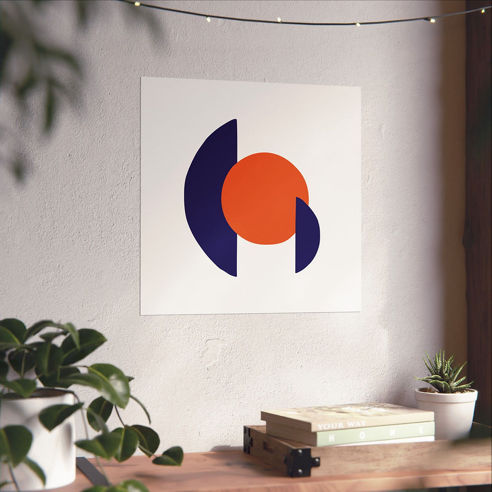 Thumbnail: Geometric 30 Matte Poster - Phoenix Suns - Home