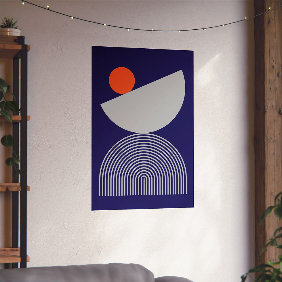 Thumbnail: Geometric 26 Matte Poster - Phoenix Suns - Away