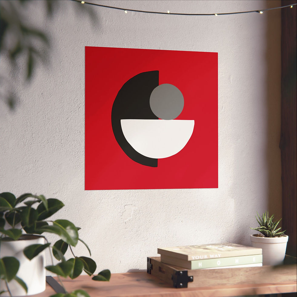 Thumbnail: Geometric 31 Matte Poster - Portland Trailblazers - Alt