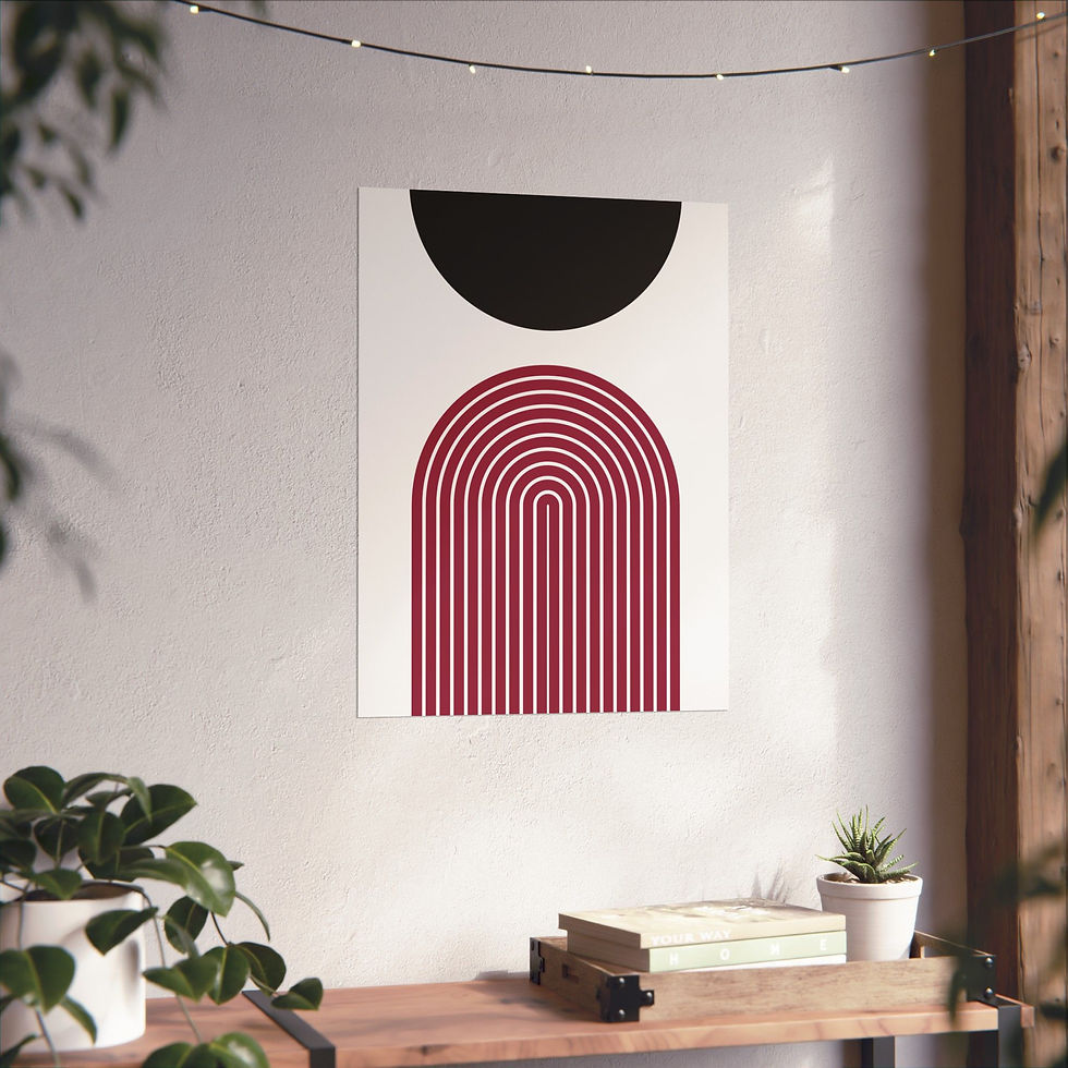 Thumbnail: Geometric 09 Matte Poster -Arizona Cardinals - Home
