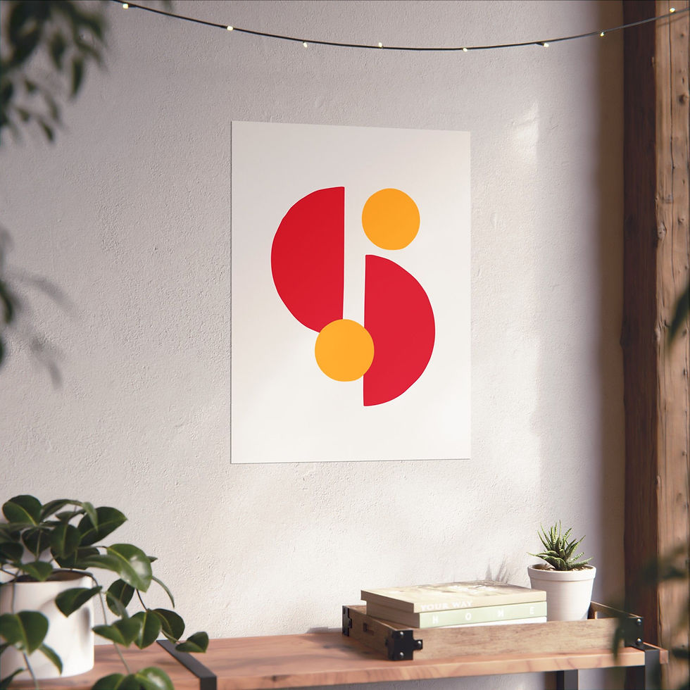 Thumbnail: Modern Geometric 29 Matte Poster - Kansas City Chiefs - Home