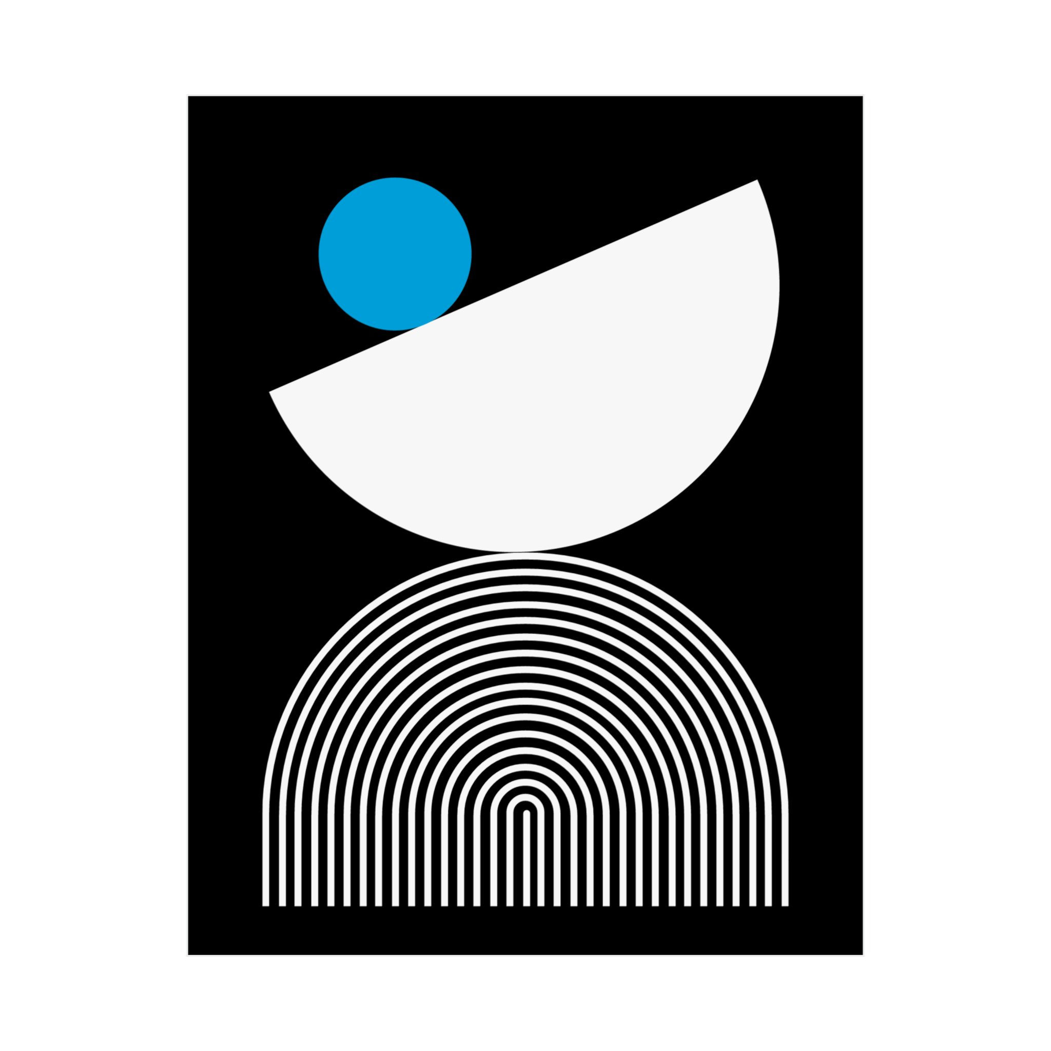 Geometric 26 Matte Poster - Miami Marlins - Away