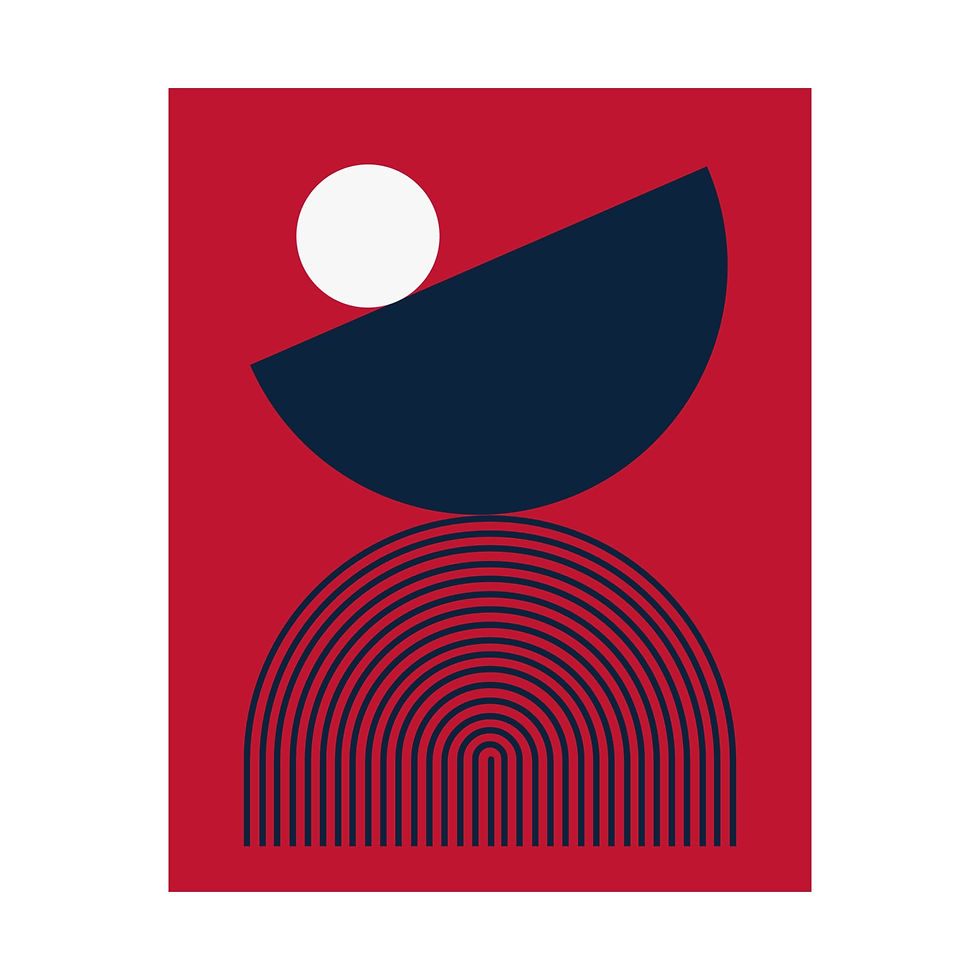 Thumbnail: Geometric 26 Matte Poster - New Orleans Pelicans - Alt