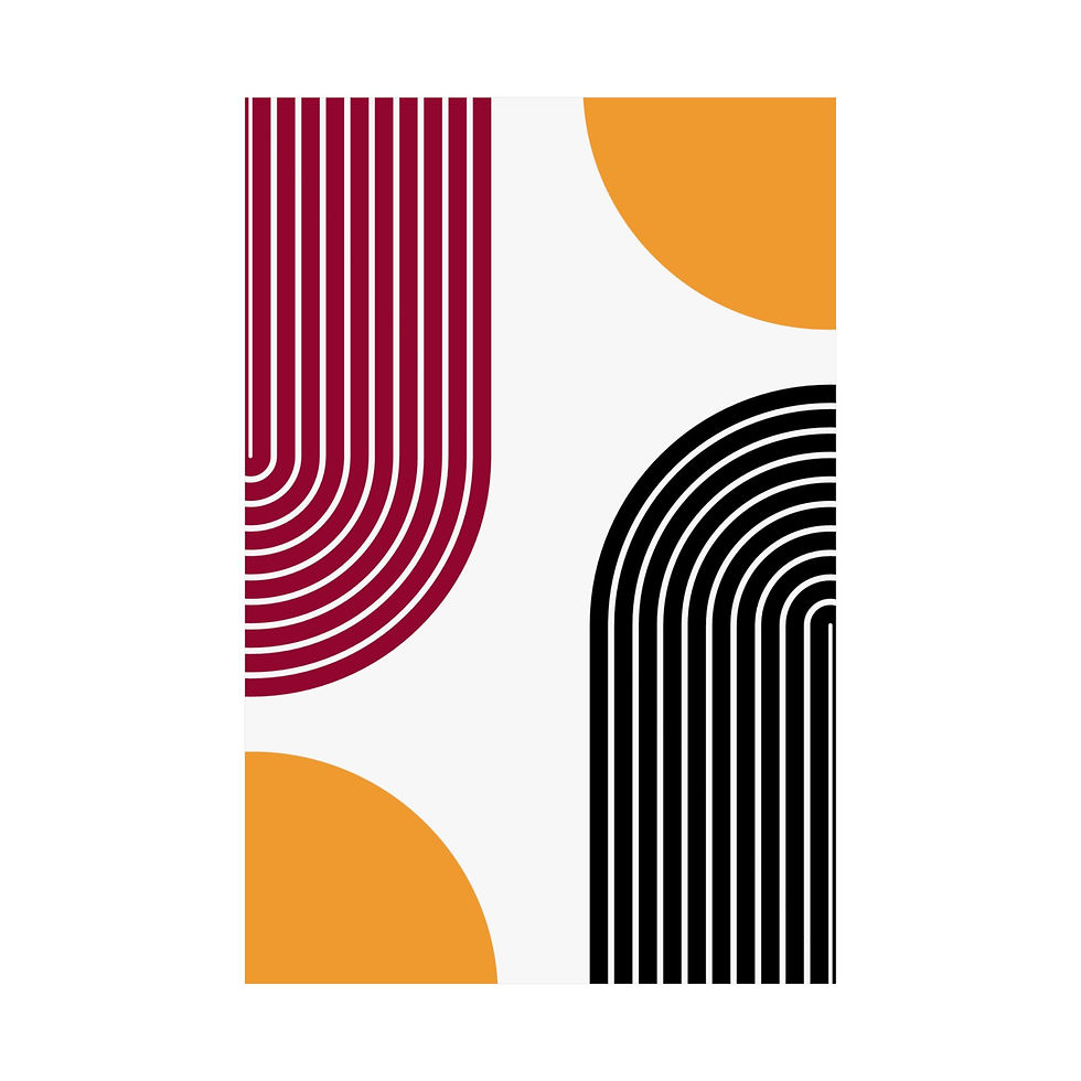 Thumbnail: Geometric 10 Matte Poster - Miami Heat - Home