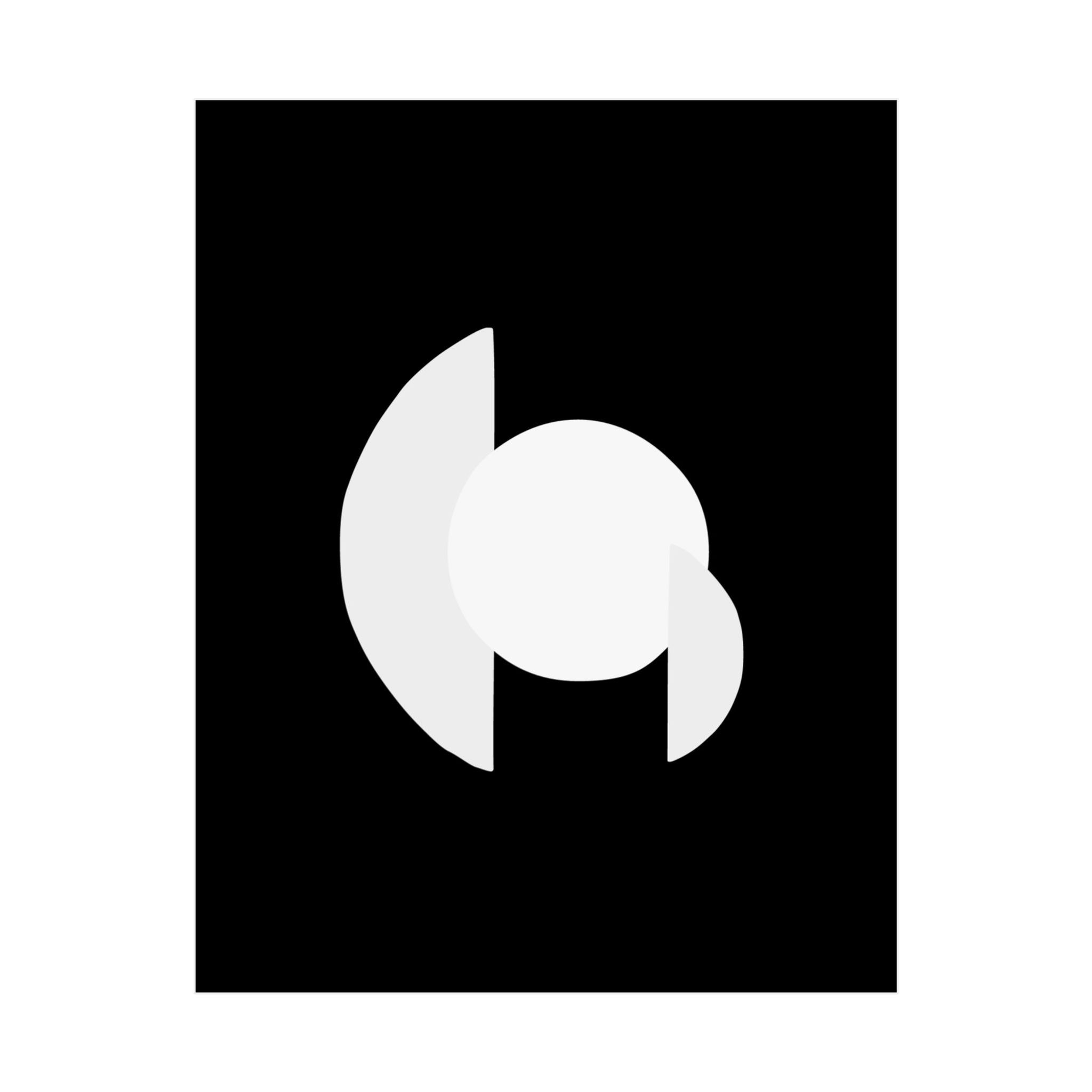 Modern Geometric 30 Matte Poster - Brooklyn Nets - Alt