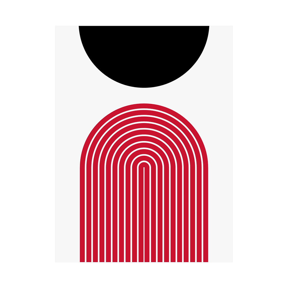 Thumbnail: Geometric 09 Matte Poster - Portland Trailblazers - Home