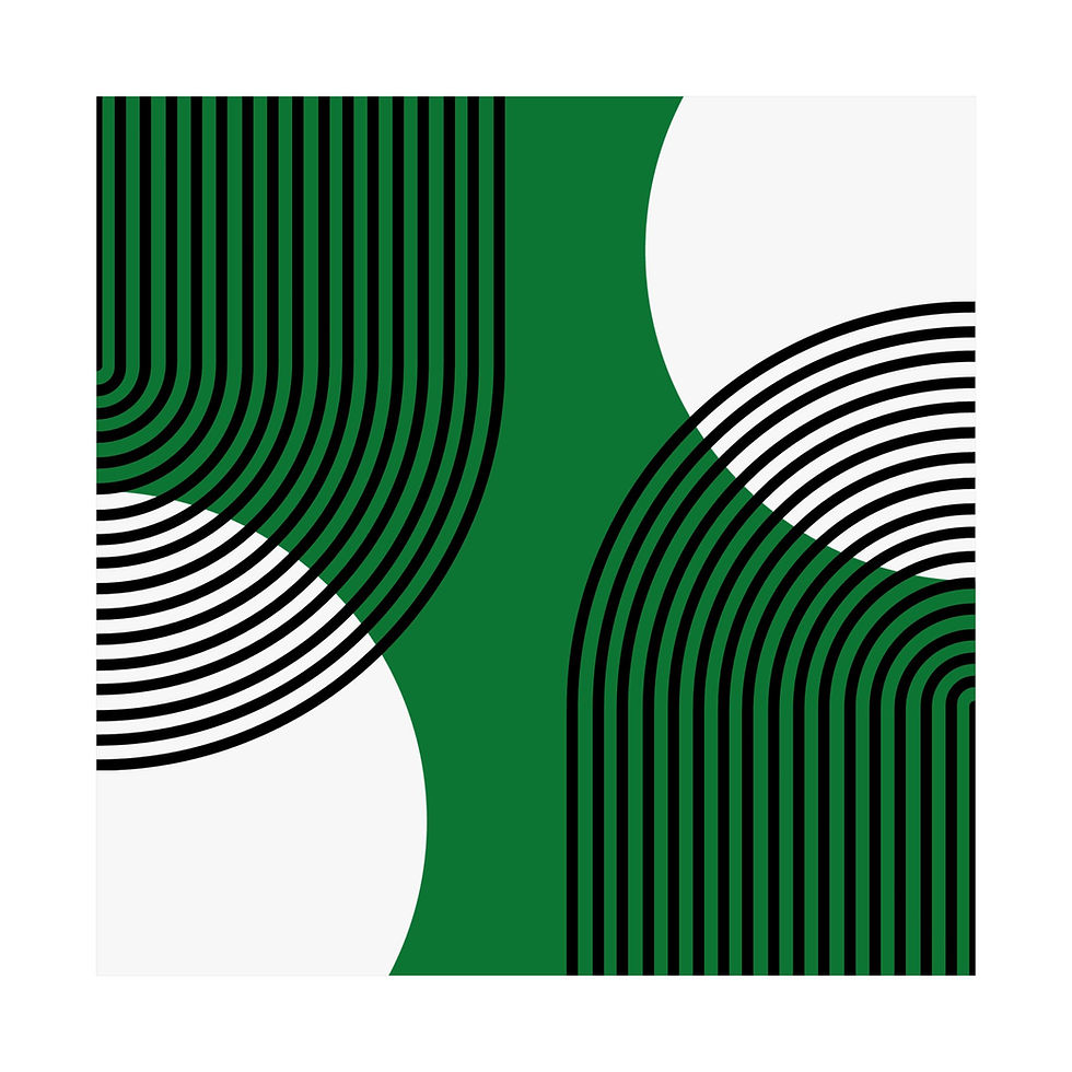 Thumbnail: Modern Geometric 25 Matte Poster - Boston Celtics - Away