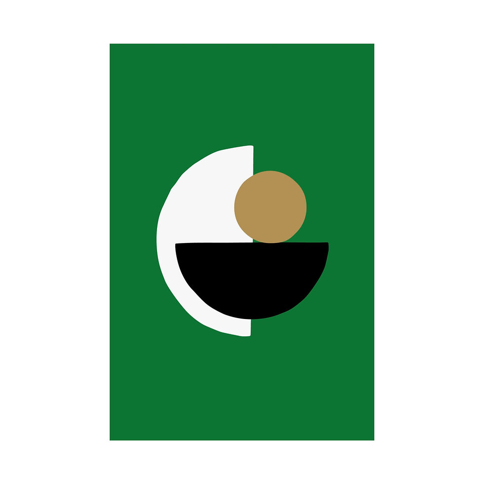 Thumbnail: Modern Geometric 31 Matte Poster - Boston Celtics - Away