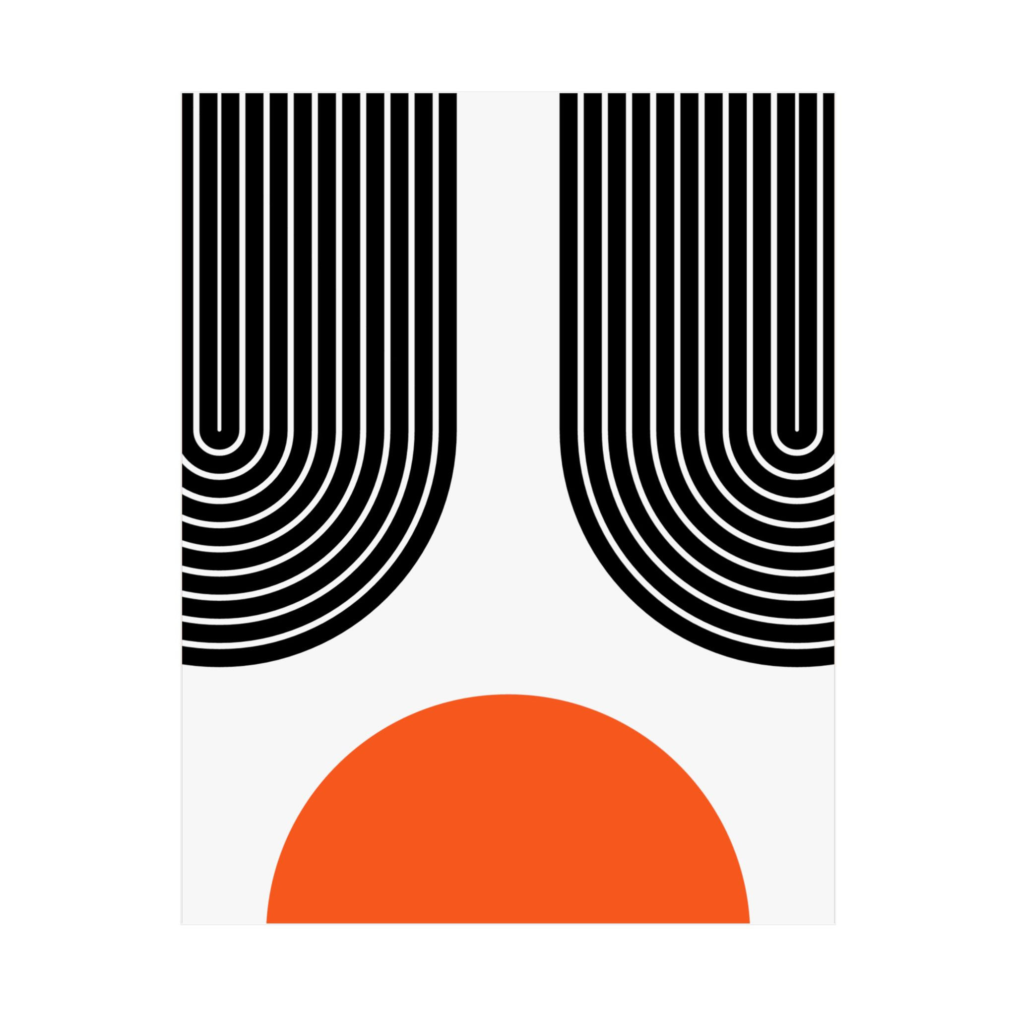 Modern Geometric 11 Matte Poster - San Francisco Giants - Home