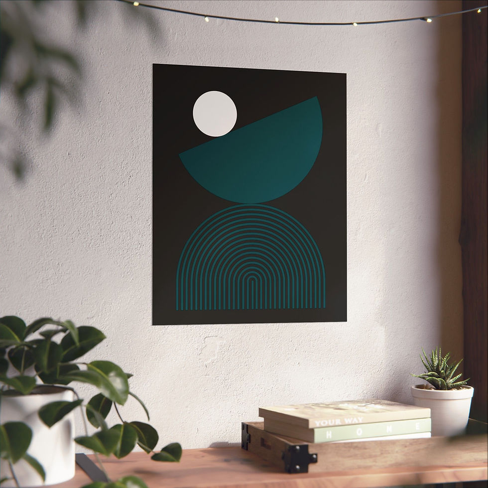 Thumbnail: Modern Geometric - 26 - Matte Poster - Philadelphia Eagles - Alt