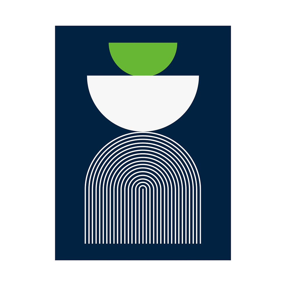 Thumbnail: Modern Geometric - 24 - Matte Poster - Seattle Seahawks - Away