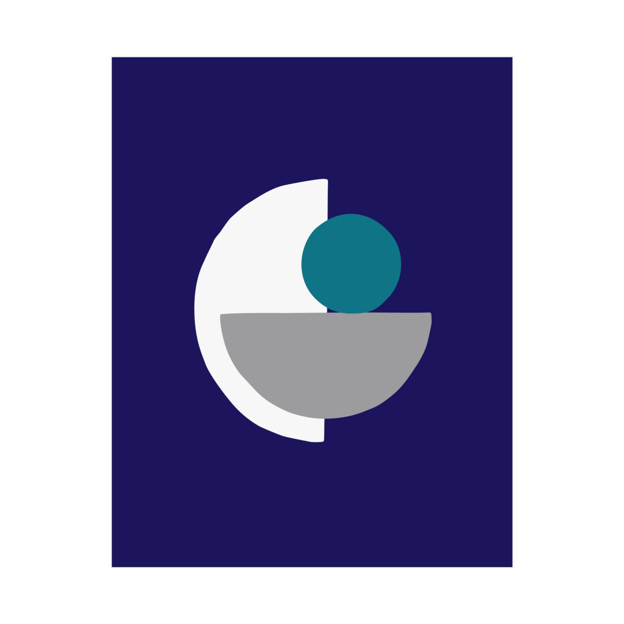 Geometric 31 Matte Poster - Charlotte Hornets - Alt