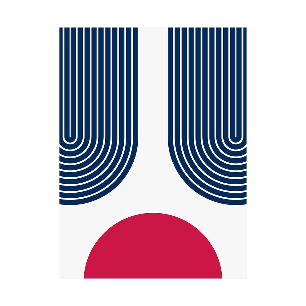 Thumbnail: Geometric 11 Matte Poster - Minnesota Twins - Home