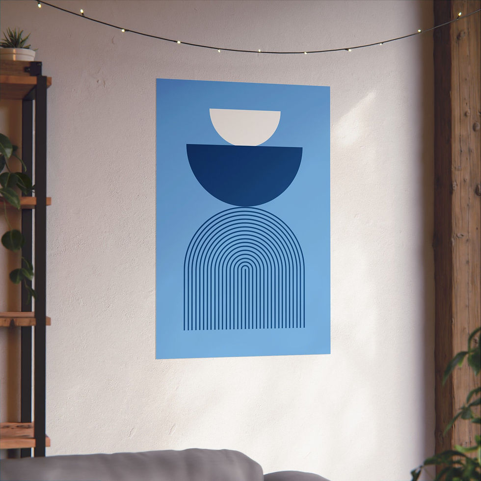 Thumbnail: Modern Geometric 24 Matte Poster - Kansas City Royals - Alt
