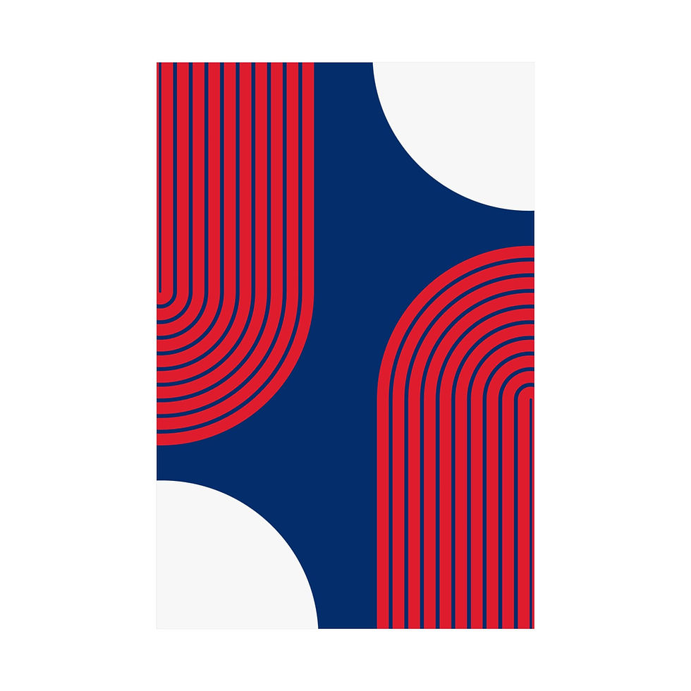Thumbnail: Modern Geometric 10 Matte Poster - Philadelphia Phillies - Alt