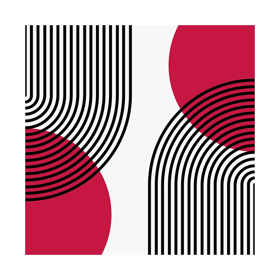 Thumbnail: Modern Geometric 25 Matte Poster - Chicago Bulls - Home