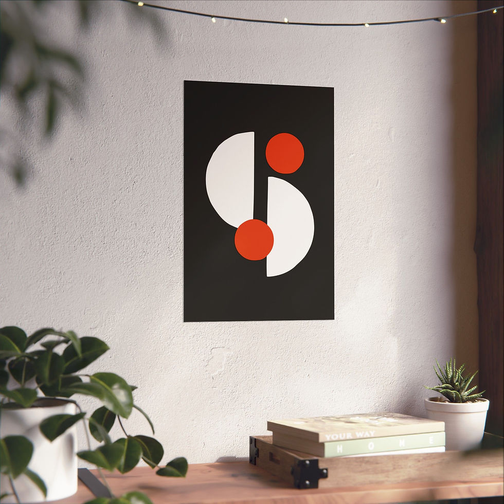 Thumbnail: Modern Geometric 29 Matte Poster - Baltimore Orioles - Away