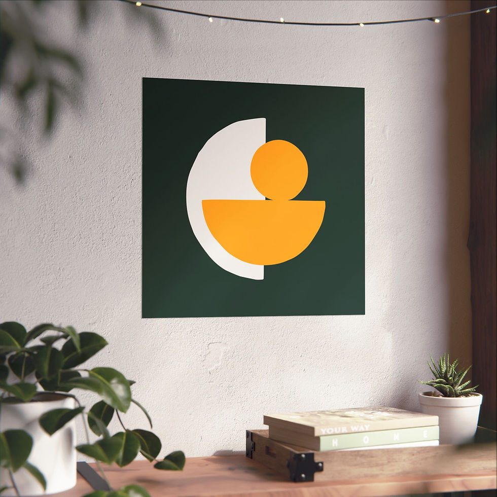 Thumbnail: Modern Geometric 31 Matte Poster - Green Bay Packers - Away