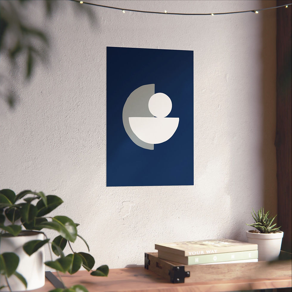 Thumbnail: Geometric 31 Matte Poster - Indianapolis Colts - Away