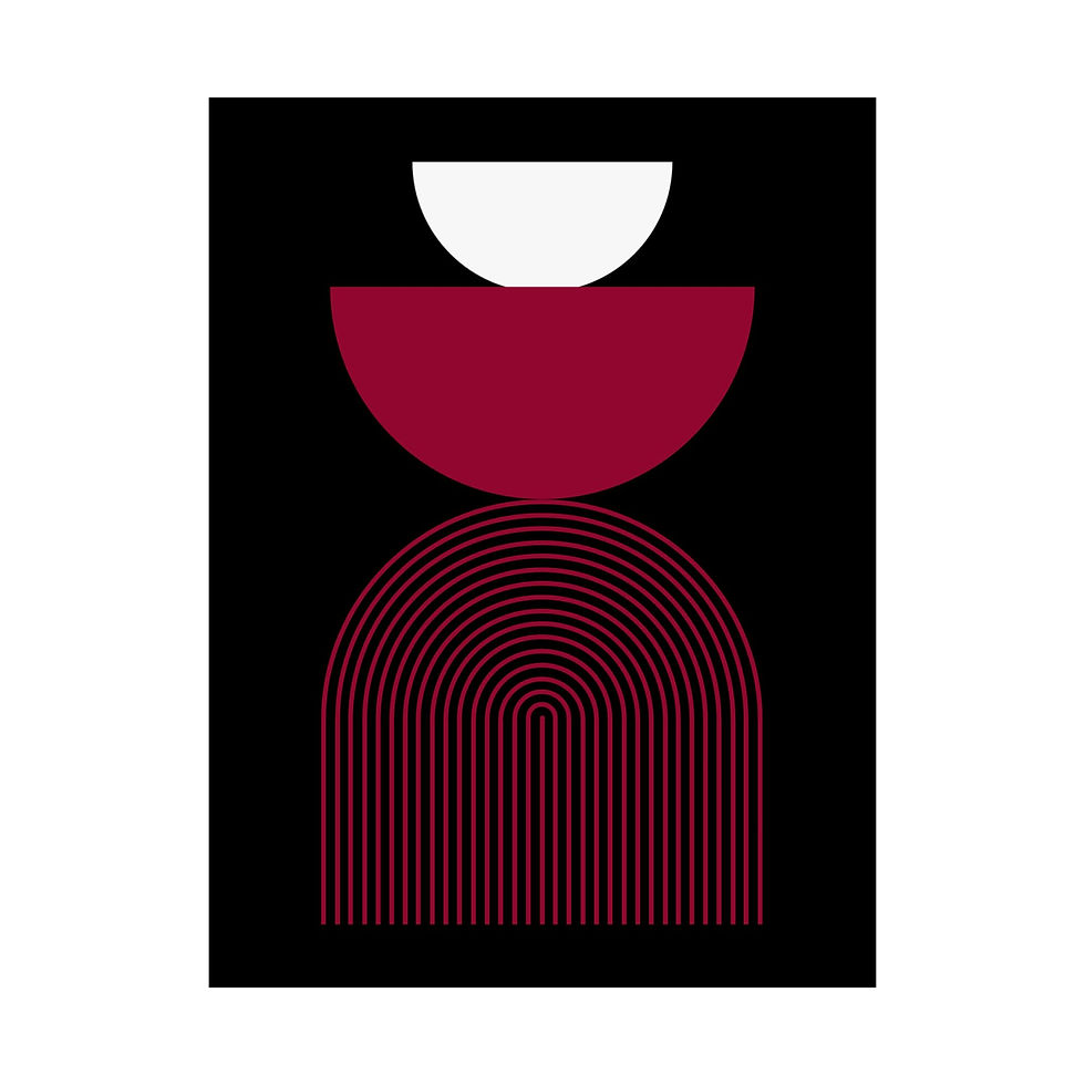 Thumbnail: Geometric 24 Matte Poster - Miami Heat - Away