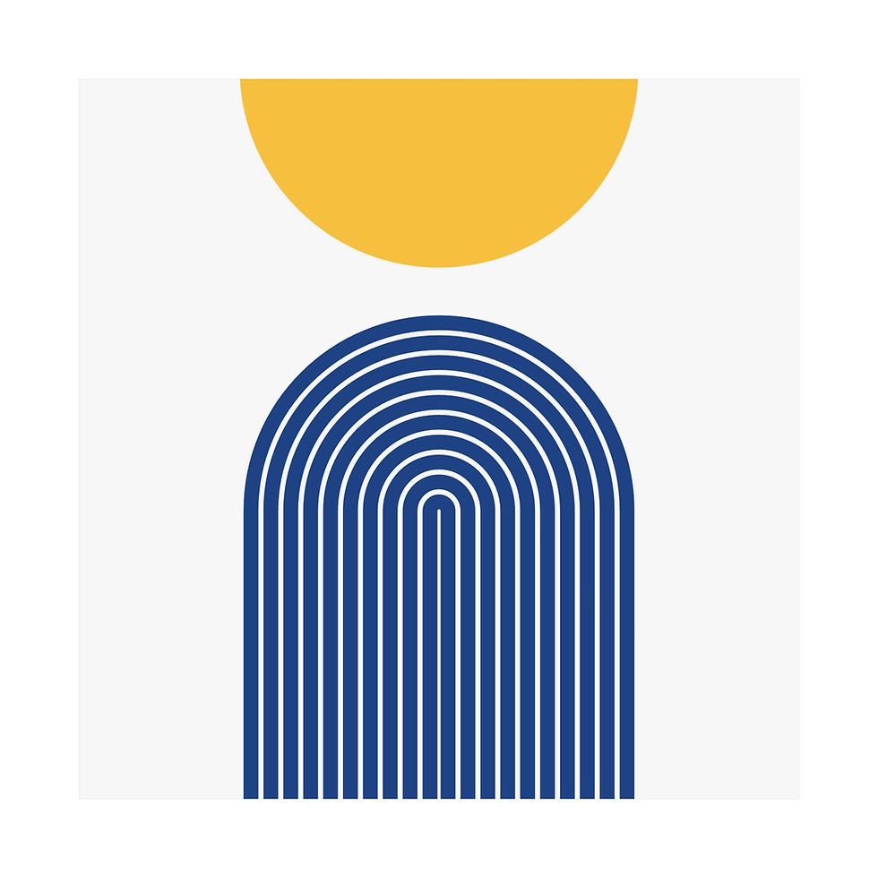 Thumbnail: Modern Geometric 09 Matte Poster - Golden State Warriors - Home