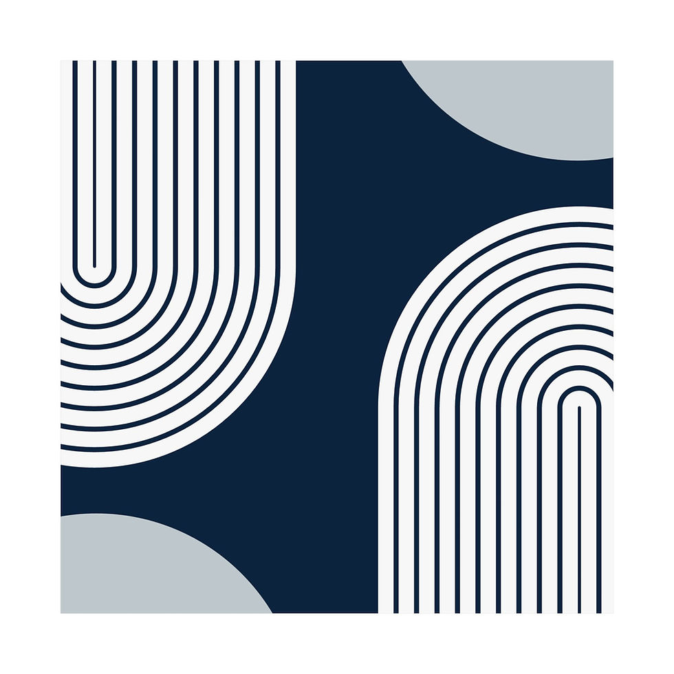 Thumbnail: Modern Geometric 10 Matte Poster - New York Yankees - Away