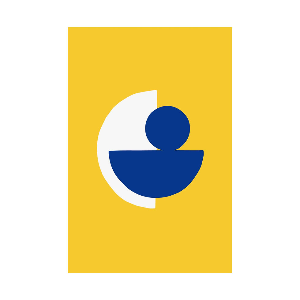 Thumbnail: Modern Geometric 31 Matte Poster - Los Angeles Rams - Alt