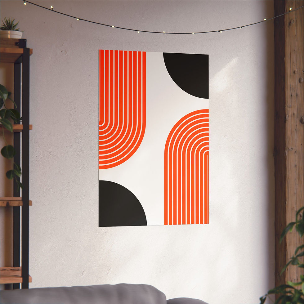 Thumbnail: Modern Geometric 10 Matte Poster - San Francisco Giants - Home