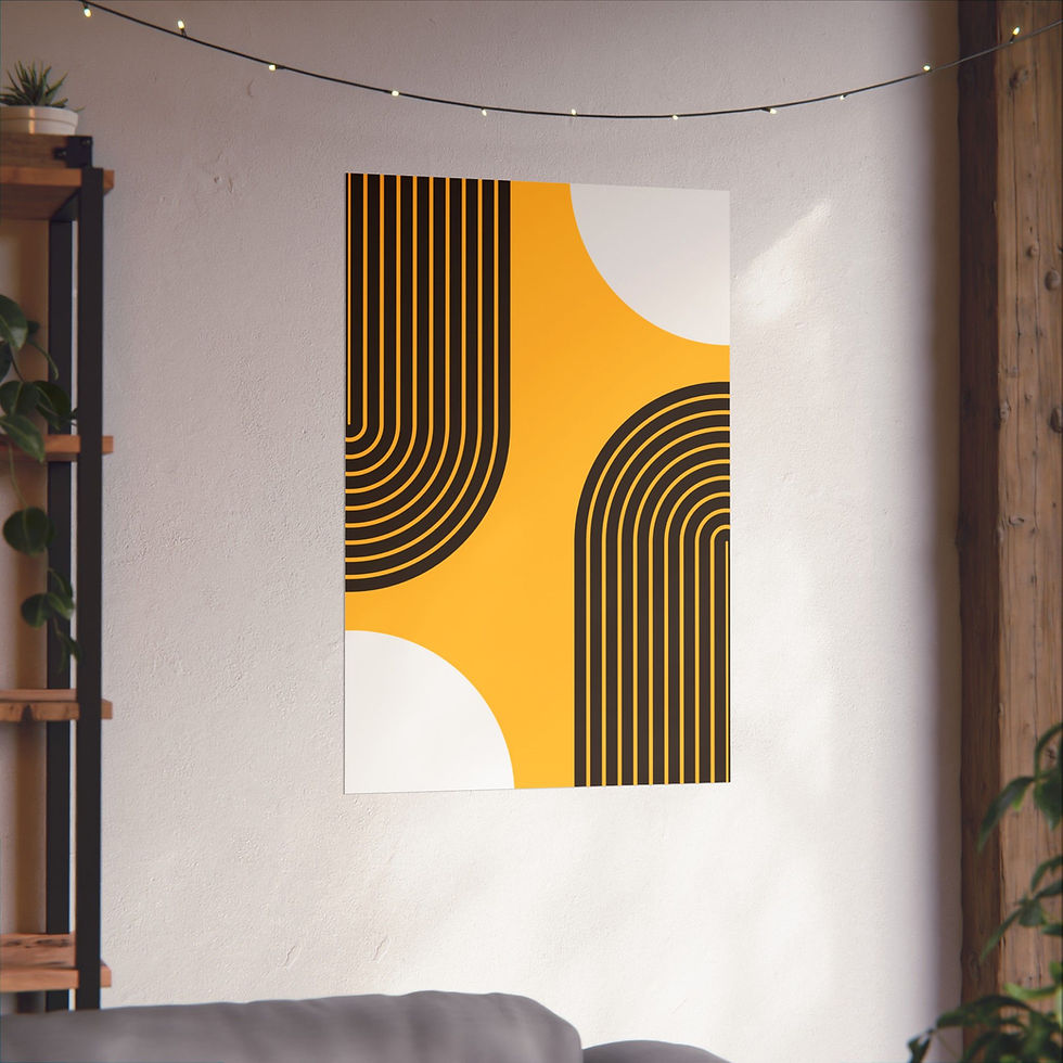 Thumbnail: Modern Geometric 10 Matte Poster - San Diego Padres - Alt