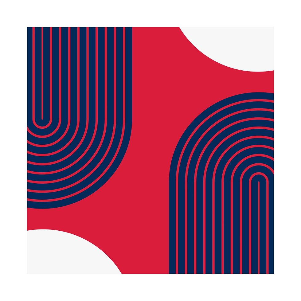 Thumbnail: Geometric 10 Matte Poster - Washington Wizards - Away