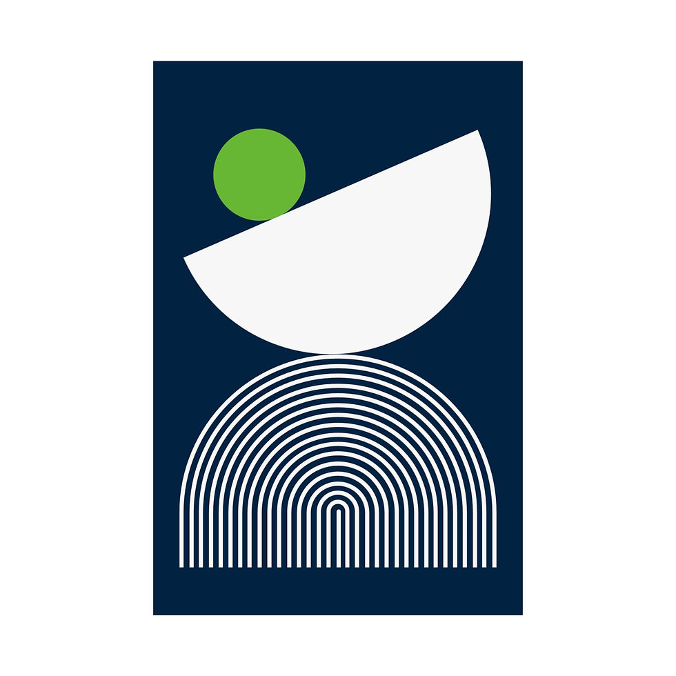 Thumbnail: Modern Geometric - 26 - Matte Poster - Seattle Seahawks - Away