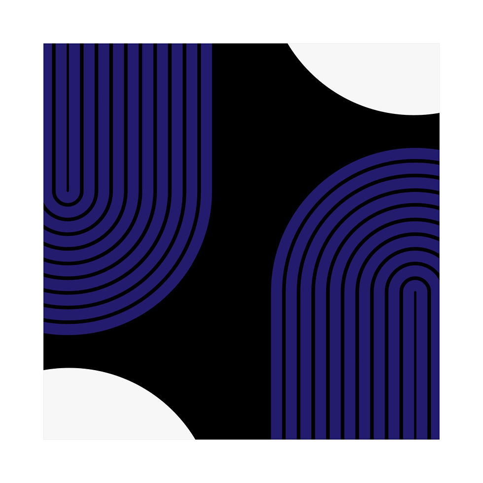 Thumbnail: Modern Geometric 10 Matte Poster - Baltimore Ravens - Alt