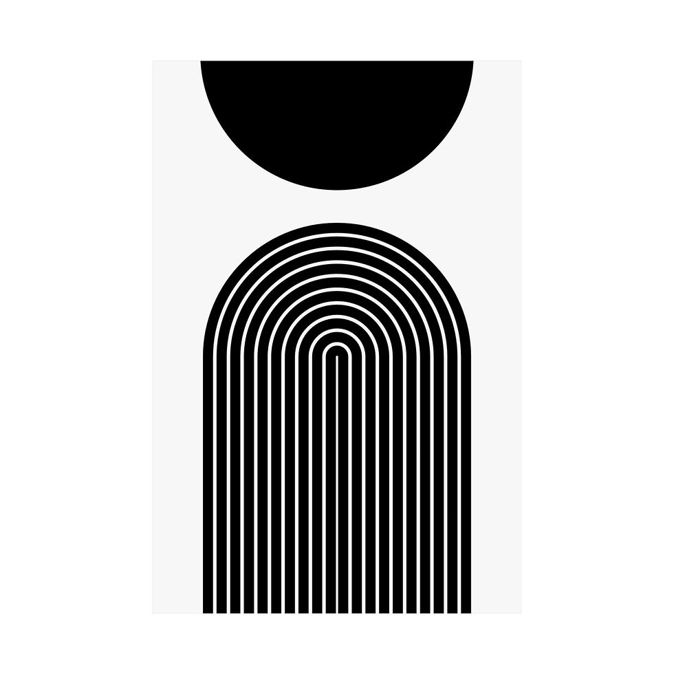 Thumbnail: Modern Geometric 09 Matte Poster - Brooklyn Nets - Home