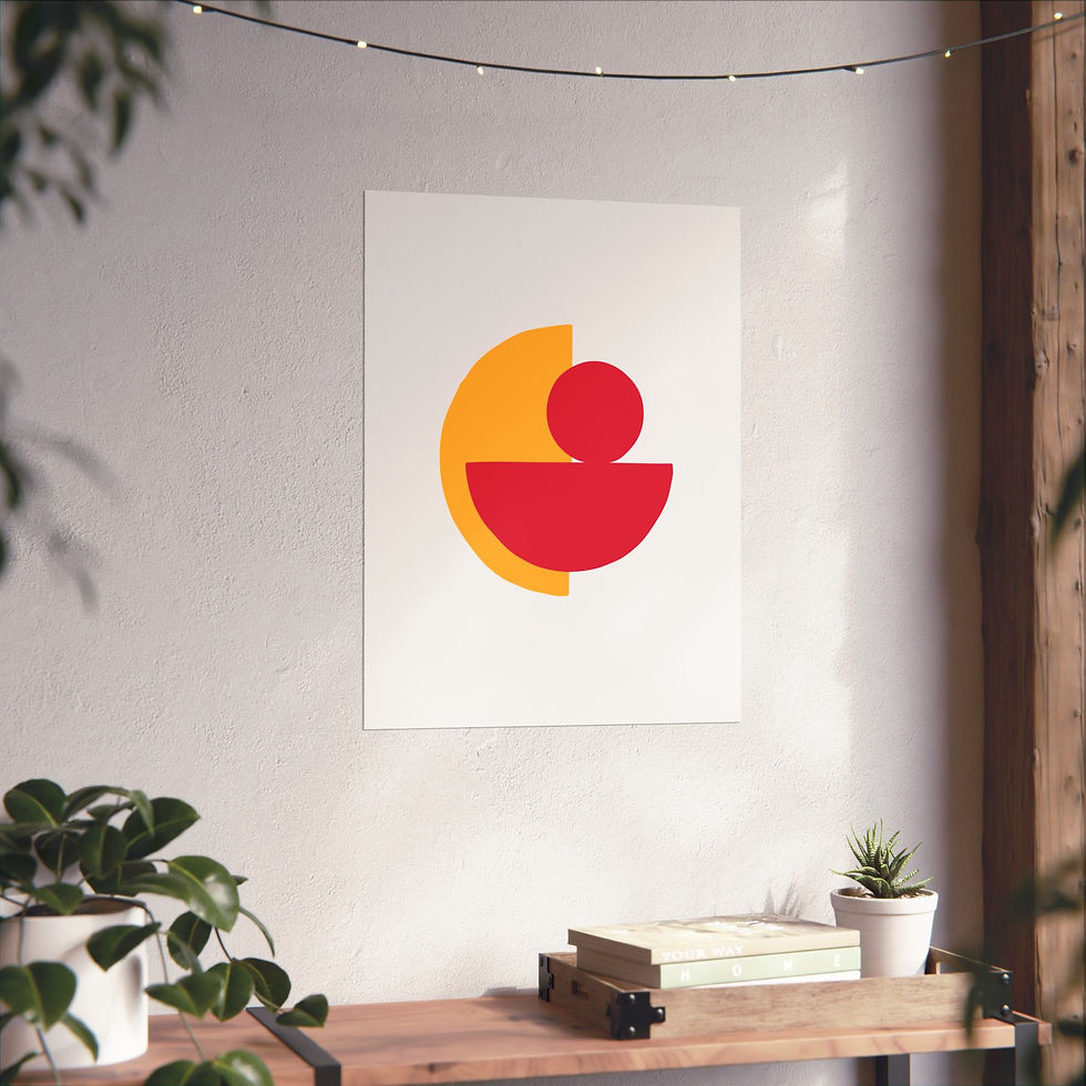 Thumbnail: Modern Geometric 31 Matte Poster - Kansas City Chiefs - Home