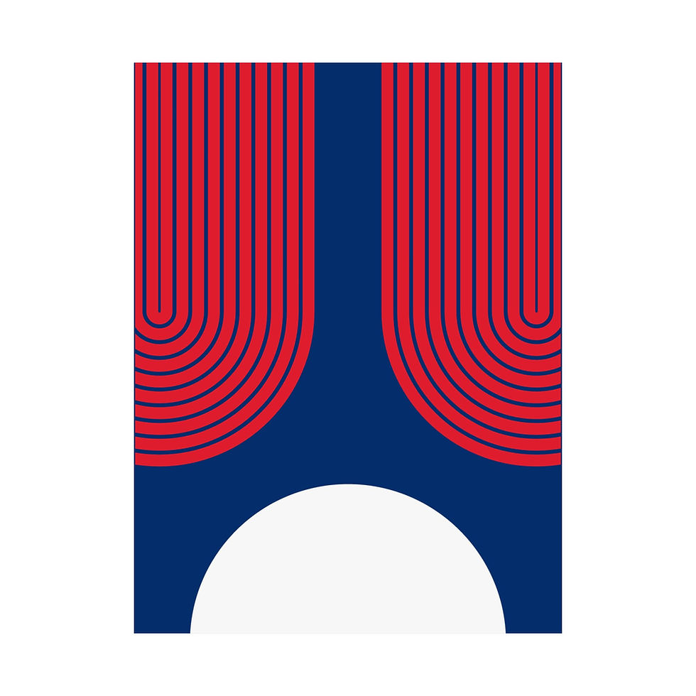 Thumbnail: Modern Geometric 11 Matte Poster - Philadelphia Phillies - Alt