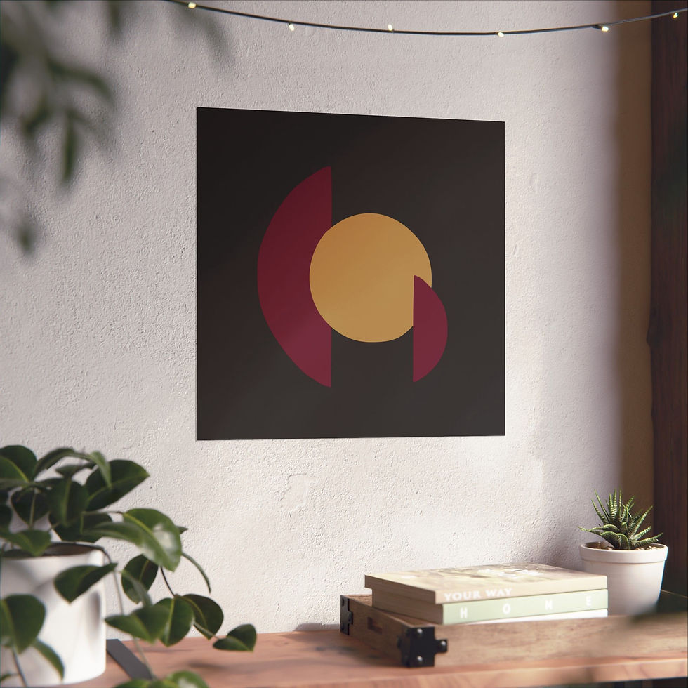 Thumbnail: Modern Geometric 30 Matte Poster - Cleveland Cavilers - Alt