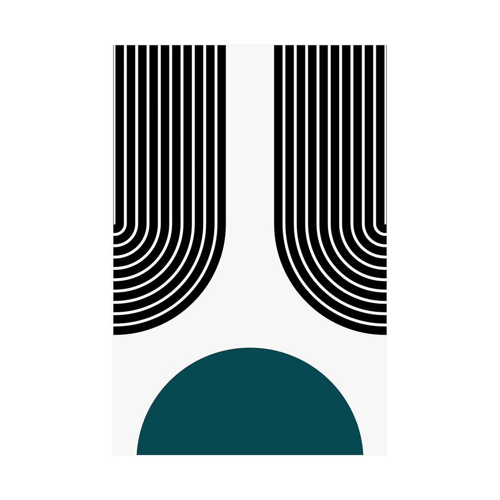 Thumbnail: Modern Geometric - 11 - Matte Poster - Philadelphia Eagles - Home